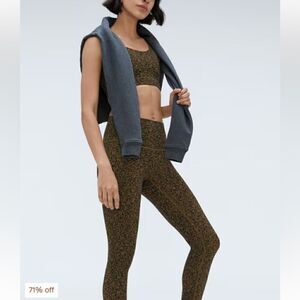 Everlane The Perform Legging Black Breen Floral sz XXS